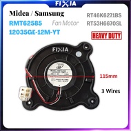 Heavy Duty Samsung DC12V 2.5W 1870RPM RMT62585 / NMB 12035GE-12M-YT / ZWF-30-3 (3 Wires) Refrigerato