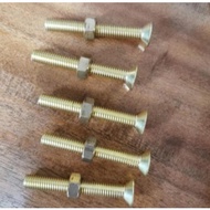 M8 brass bolt brass version percent WITHOUT NUT M8 bolt