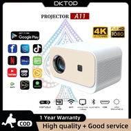 C1Pro 4K Projector A11 Projector 1080P Home Projector with Electric Focus and Built-in WiFi/Bluetoot
