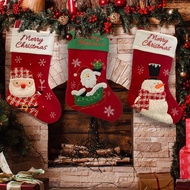 Cute Christmas Socks Hang on Christmas Trees Decor Stockings Xmas Socks Gift Bag