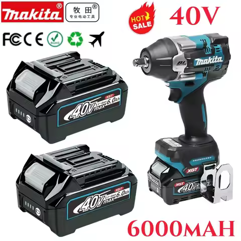 40V 6.0AH/6000mAh Lithium Ion Makita MAX XGT Battery Original Battery BL4020 BL4025 BL4040 BL4050 BL
