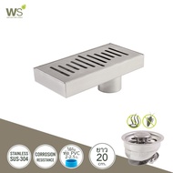 WS ตะแกรงกันกลิ่น รางระบายน้ำ สแตนเลส304 Floor Drain TSD รุ่น F