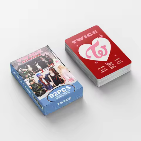 92 K-pop Girl Group Mini Album STRATEGY Fan Support Photo Cards Double-sided LOMO Card Gift