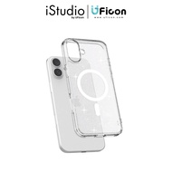 เคส JTLEGEND: Casing for iPhone 16 Plus Glitter Mag Hybrid Cushion Case - Crystal