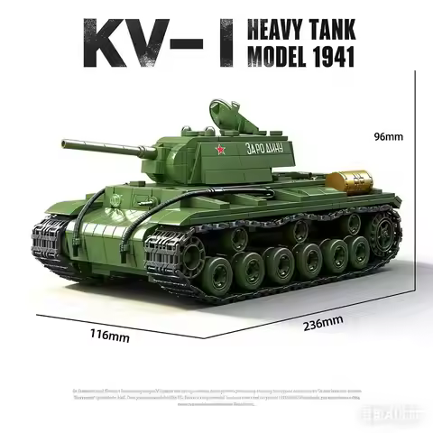 C100235 Tary RUSSIA KV-1 Heavy Tank Classic Model Building Blocks Bricks 1192Pcs Kids Toys for Boys 