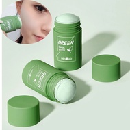 Deep Cleansing Solid Mud Mask Stick Smear Type Mask Green Tea Mud Mask To Remove Grease And Blackheads Moisturizing Face Care Whitening Facial Mask Essence Green Mask Stick