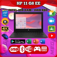 HP LAPTOP 11 G8 EE INTEL 4000 PLAY STORE || CELERON 4HB RAM 16GB SSD 11.6 INCH IPS HD DISPLAY  ||  S
