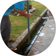 Ditch Shovel with 38“ Black Iron Handle / Cangkul Longkang / Pengorek Sampah Longkang