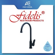 FIDELIS FT-7105C-BK-A MATT BLACK SINGLE LEVER SINK TAP