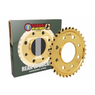 REAR SPROCKET ADVANCED HARDENED STEEL RACING - WAVE125/WAVE100R/RS150R (428-34T/428-35T/428-36T/428-