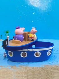 Piggy ship toy 3-year-old children play house pirate boys and girls Peppa Pig doll Grandpa