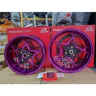 FORGED RIM FG560 XMAX V1-V3 350x15/400x14 Black⚫️ & Purple🟣