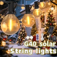 Solar String Lights Outdoor G40 Remote Control Waterproof Outdoor Decorative Lights Garden Light
