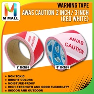 ZEBRA WARNING TAPE 2" / ZEBRA WARNING TAPE 3" (AWAS CAUTION) RED WHITE