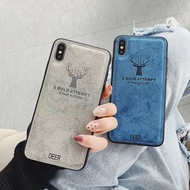 Vivo 1611 1612 1718 1723 1724 1801 1808 1812 1814 1817 Phone Case Deer Imprint Cloth Back Soft Cover