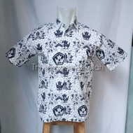 SIZE JUMBO..BAJU BATIK SD SMP PENDEK SERAGAM SEKOLAH SIZE: ( 17s/d 20)