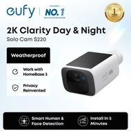 eufy by Anker S220 Outdoor CCTV Camera 2K Security Solocam with Motion Detection Waterproof Wireless
