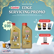 Car Servicing - Castrol 4L Engine Oil Servicing Package | 5W30/5W40 Car Servicing