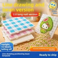 2.6mm Beads Fuse Beads Pegboards with Black Line 52 Nails Fuse Beads Boards Square Thicken Melting B