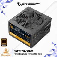 SEGOTEP BN550W 550W 80+ Bronze Flat Cable PSU Non Modular | 550 Watt Power Supply