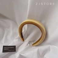 Brody/brody Nguyên Chất Màu Retro Nhung Băng Đô Quấn Tóc Rộng Edge Xốp Tóc Dày Vòng Đơn Giản Mũ Phon