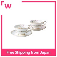 Noritake Noritake Cup &amp; Saucer (Color Change Pair Set) (Coffee Tea Combined Use) 215cc Hanasara 2 Customers Pink Blue Bone China P50717A / 4409-56