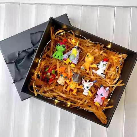 9Pcs Digimon Figures Set, Cute Mini Digimon Adventure Monsters Figurines, Cake Toppers, Anime Collec