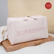 Counter Gift BURBERRY BURBERRY BURBERRY Cosmetic Bag Large Capacity Toiletry Bag Beige Canvas Bag