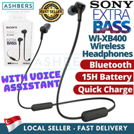 Sony Extra Bass WI-XB400 Wireless In-ear Bluetooth Headphones Earphones 15hr battery life, Hands-Free Calling, and Clear Sound!
