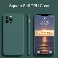 Square Silicone Case for Realme 12 11 11x 10 10T 9 Pro Plus + 9i 8i 7i 6i 5i 8 7 6 5 Pro V5 Note 50 Narzo 30A 20A 50 50i C51 C53 C55 C2 C3 C11 C12 C15 C21Y C17 C25 C25s C25Y C30 C30s C31 C33 2023 C35 XT Full Protection Phone Cover Casing