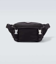 Prada Re-Nylon leather-trimmed belt bag