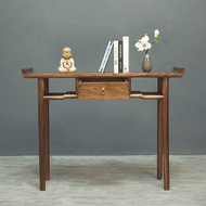 Solid Wood Console a Long Narrow Table Simple Zen Entrance Partition Table Foyer Side View Sets New 