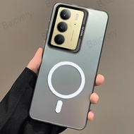 For Realme C75 C73 C71 14X 5G Narzo 80 Lite C75X 4G Colorful Matte Frosted Cover With Magnetic Stick