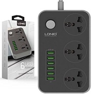 LDNIO SC3604 3.4A Power Socket with 3AC + 6USB Charger Adapter & 2m UK Plug | LDNIO A8101 Qualcomm Q