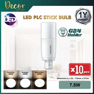 PHILIPS [SET 10pcs] PHILIPS PLC Stick Bulb G24 7.5W 9W PLC LED Bulb Mentol Lampu