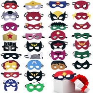 Halloween Superhero Masks Christmas Birthday Party Spiderman Hulk Iron Man Dress Up Costume Cosplay Mask For Kids Children Favor Mystery Gift