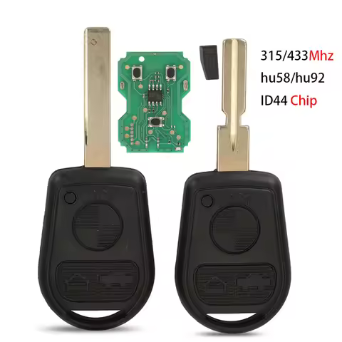 jingyuqin 3 Buttons Car Remote Key Fob 315/433Mhz ID44 PCF7935 Chip For BMW Z3 E31 E32 E34 E36 E38 E