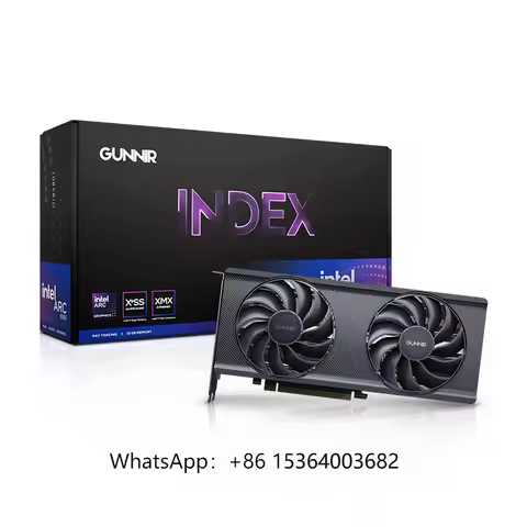 TJXL-New Gunnir Intel Arc B580 Index 12G 2670MHz GDDR6 Gaming Graphics Card Design Video Editing for