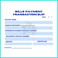 ◮ ▦ TRANSACTION SLIP GCASH/LOAD/BILLS PAYMENT