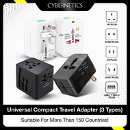 Universal Compact Travel Adapter Wall Plug with USB PD ports