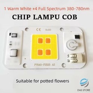 50W AC110V 220V COB LED Lamp Chip 1warm white+4 Full Spectrum 380-780nm Input Driver IC Smart Suitab