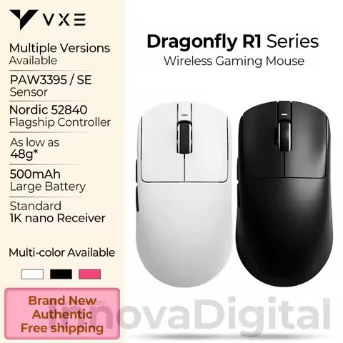 ATK VXE Dragonfly R1 Pro MAX Wireless Gaming Mouse PAW3395 R1 SE Lightweight Bluetooth Esports FPS G