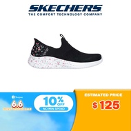 Skechers Women Slip-ins Sport Ultra Flex 3.0 Bloom On Casual Shoes - 150179-BKMT Air-Cooled Memory Foam