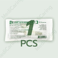 ME IV Infusion set ชุดเซ็ตสายให้น้ำเกลือ Meditek (แบ่งขาย 1 ชุด)