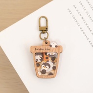 【微風景鑰匙圈-珍珠奶茶】台灣紀念品 / 吊飾 / 個人配件