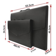 Portable File Box Plastic File Box File Box Black File Bag Storage Bag Storage Box