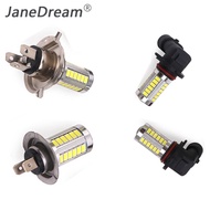 Janedream H4/H7/9005/9006 33smd LED หลอดไฟหน้ารถกลางวันวิ่งไฟสีขาวรถจักรยานยนต์ไฟตัดหมอก
