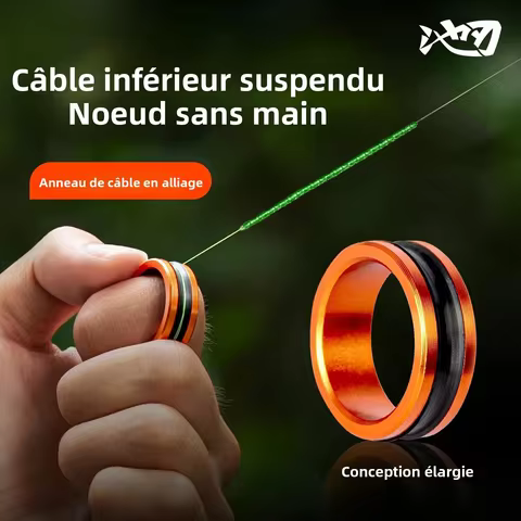 1pc/2pcs Alloy cable ring Fast line cutting Anti-slip Protect hands/fishing reel Tighten the leader 