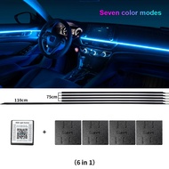 Dual Zone 18 in 1 Symphony RGB Car Ambient Light Interior LED Neon Acrylic Strip Atmosphere Lighting