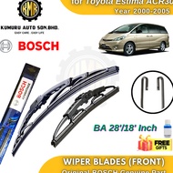 1 SET - 28'/18' Inch - Bosch Front Wiper Toyota Estima ACR30